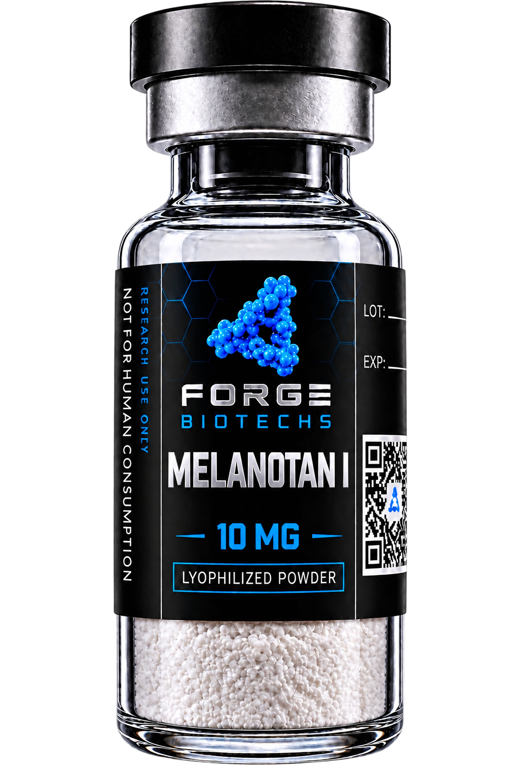 Melanotan I 10 mg research vial
